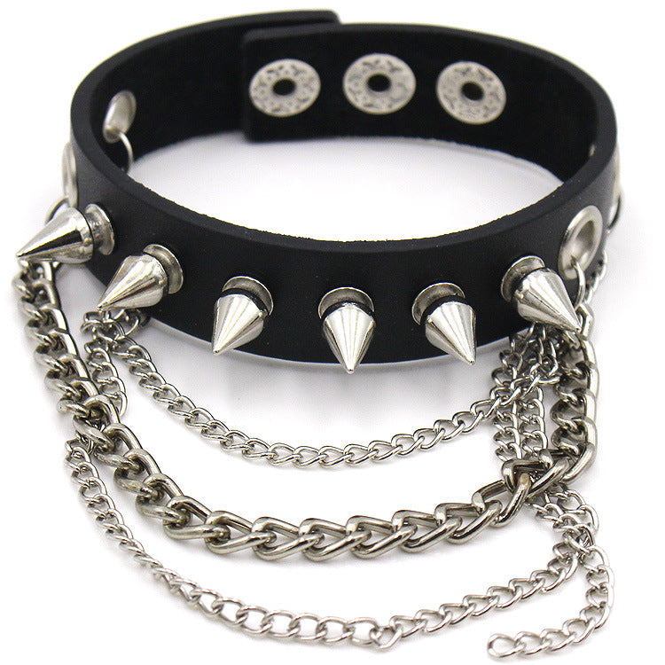 Punk Style Rivet Leather Bracelets