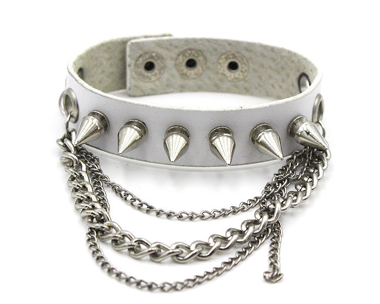 Punk Style Rivet Leather Bracelets