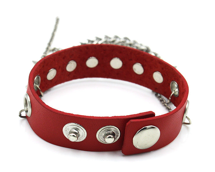 Punk Style Rivet Leather Bracelets