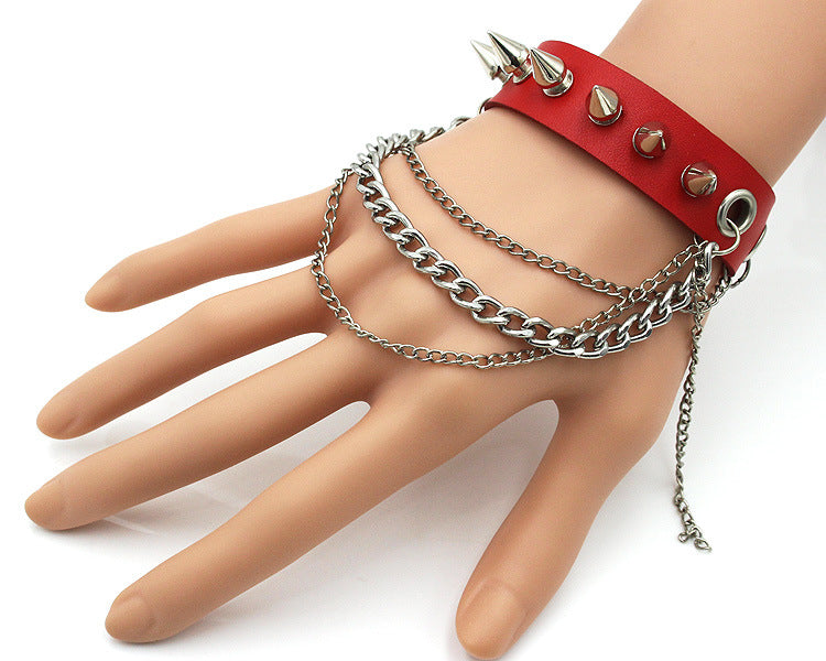 Punk Style Rivet Leather Bracelets