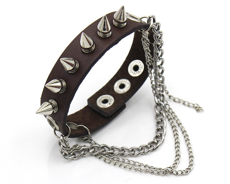 Punk Style Rivet Leather Bracelets