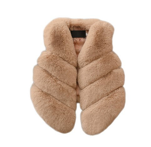 Lovely Winter Artificial Fur Sleeveless Vest for Kids
