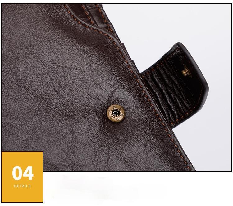 Cusotm Handmade Men's Leather Wallet-STYLEGOING