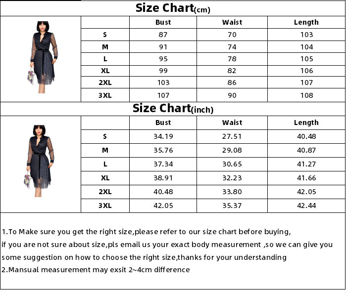 Fashion Dot Print Plus Sizes Women Dresses