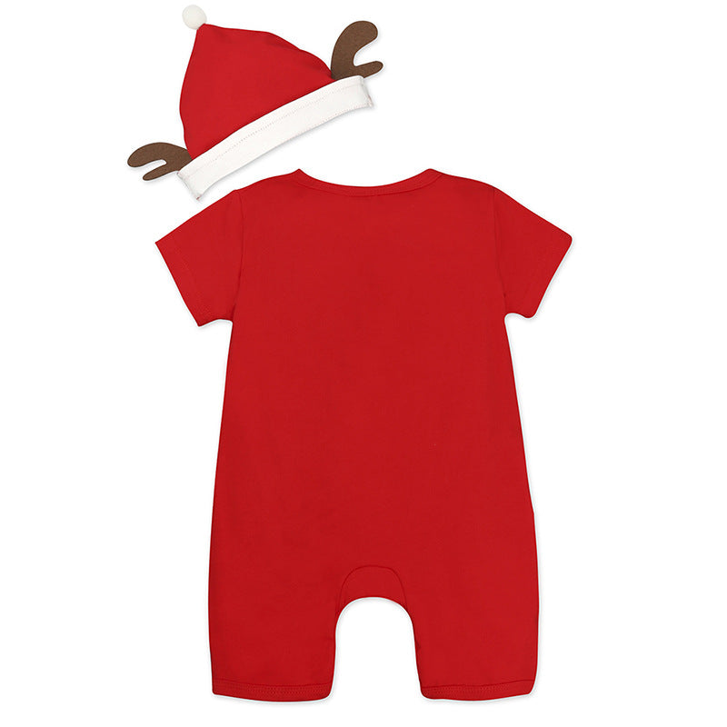 Christmas Infant Rompers with Hats