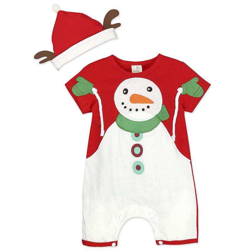 Christmas Infant Rompers with Hats