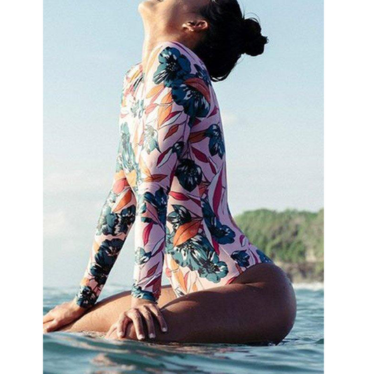 Long Sleeves One Piece Wetsuit/Swimwear-STYLEGOING