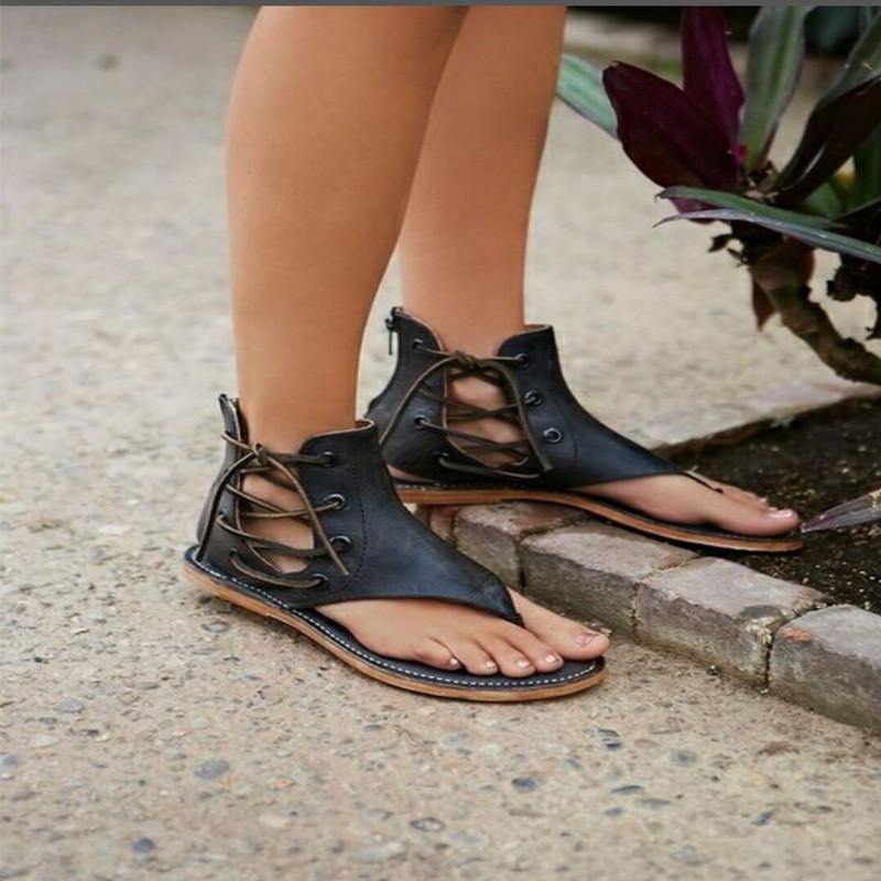 Women Summer Flip Flop Flat Sandals-STYLEGOING