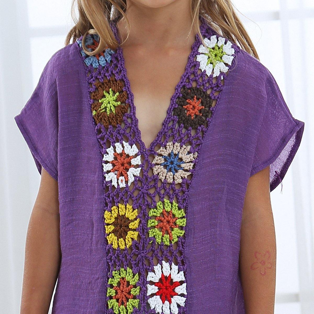 Summer Embroidery Loose Kids Cover Ups-STYLEGOING