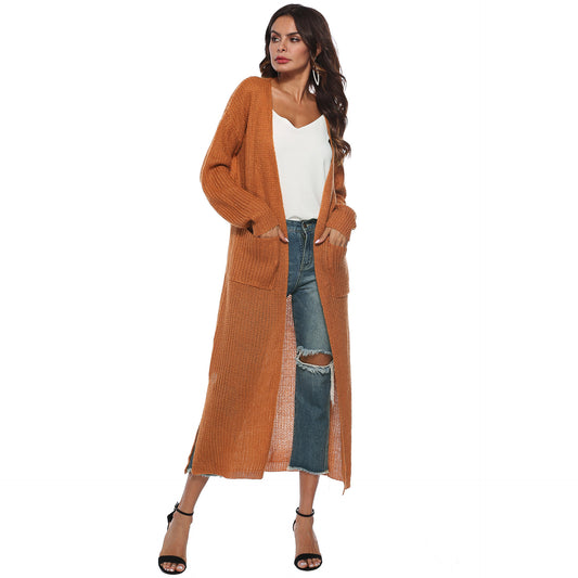 Casual Long Knitted Cardigan Thin Outerwear