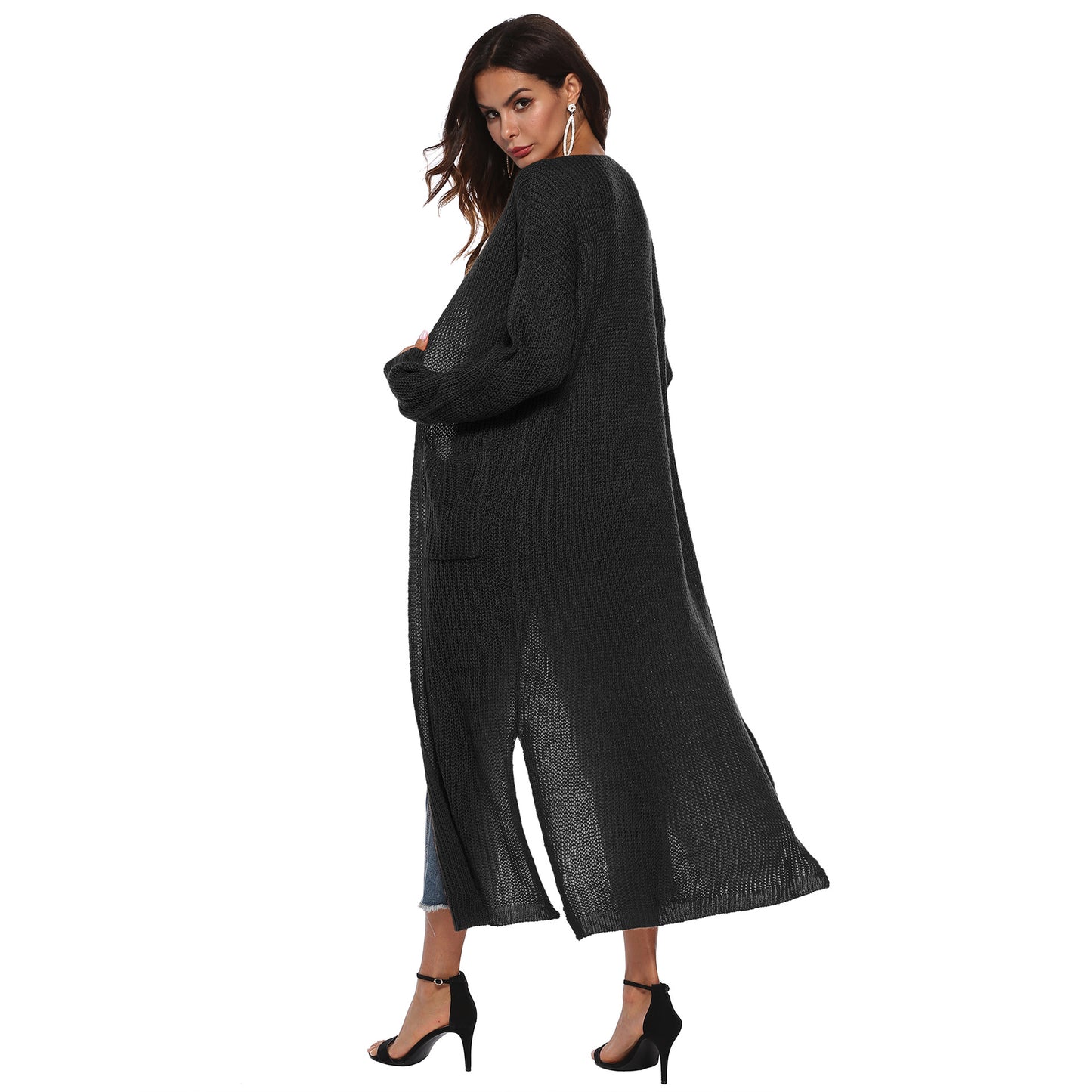 Casual Long Knitted Cardigan Thin Outerwear