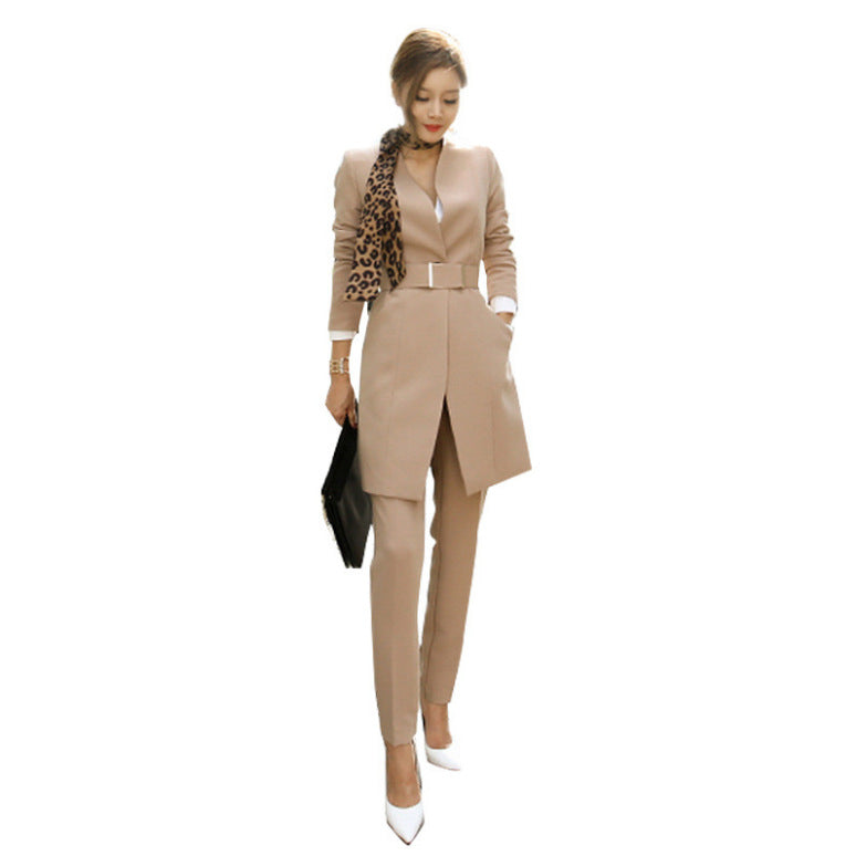 Office Lady Suits Women Blazers and Trousers