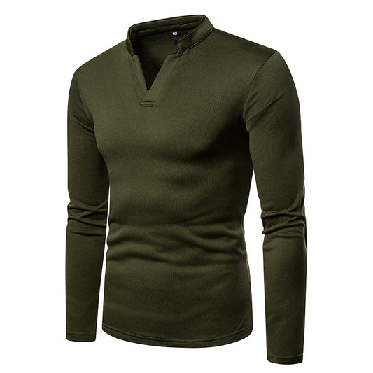 Men's Long Sleeves Thick Turtleneck T Shirts