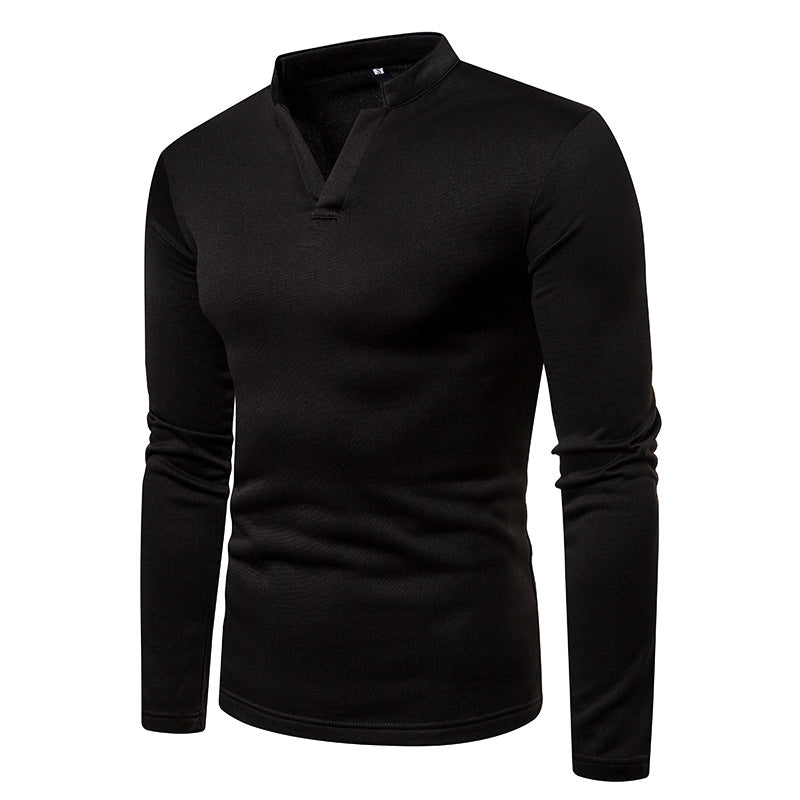 Men's Long Sleeves Thick Turtleneck T Shirts