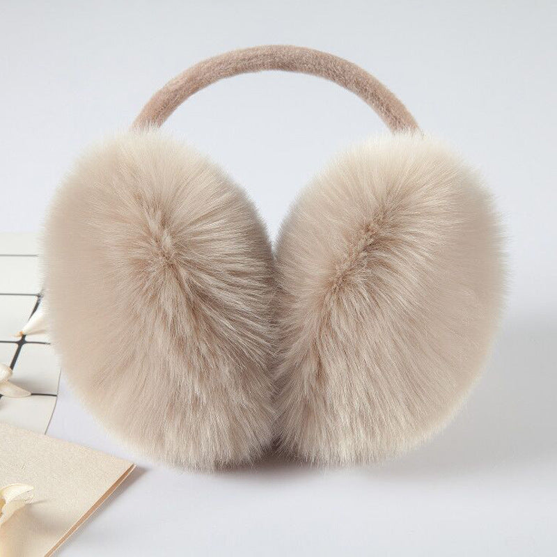 Warm Artifical Fox Fur Ear Gloves Earmuffs