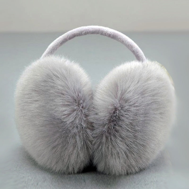 Warm Artifical Fox Fur Ear Gloves Earmuffs