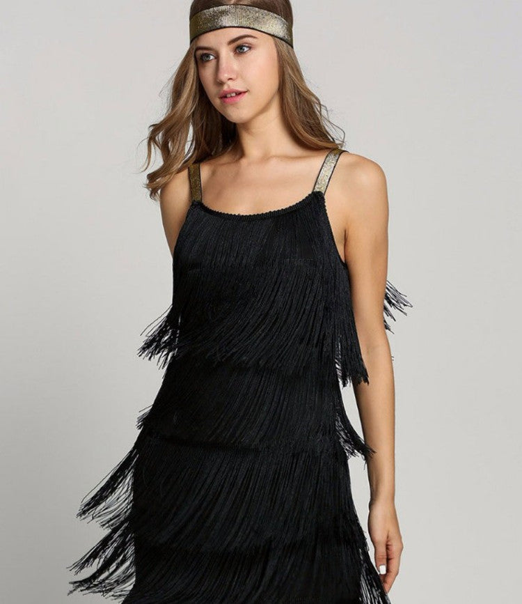 Sexy Tassels A Line Sleeveless Mini Party Dresses