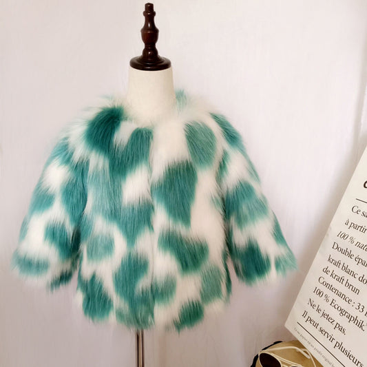Winter Warm Artificial Fur Coats for Kids
