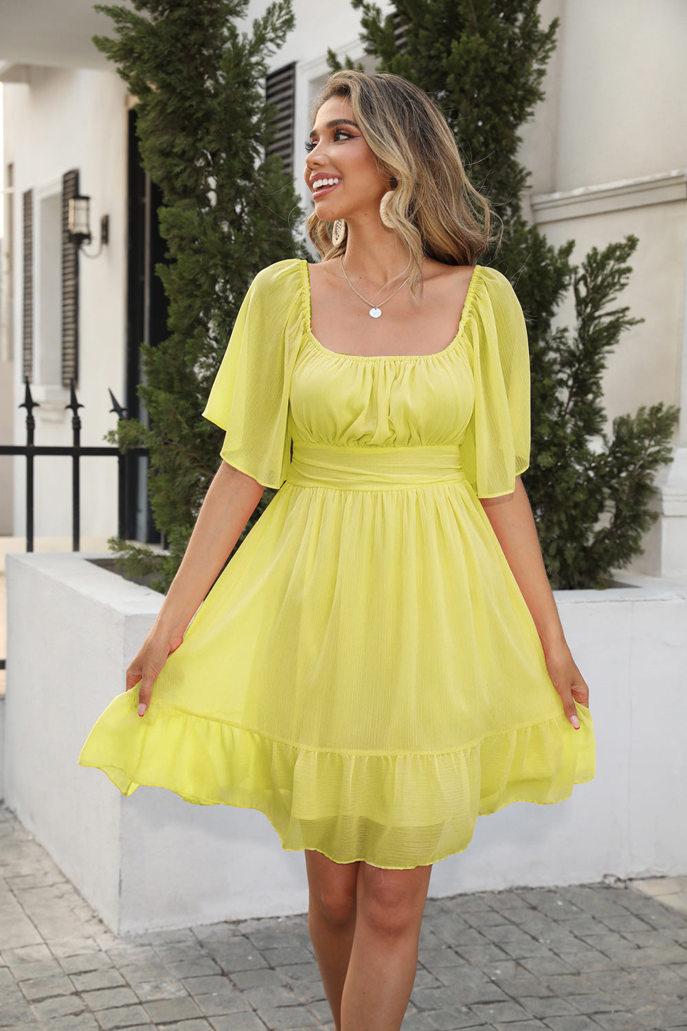 Summer Chiffon Women Daily Dresses