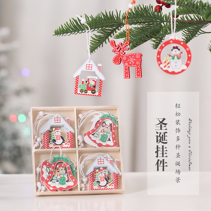 Merry Christmas Tree Wooden Widget Gifts Decoration