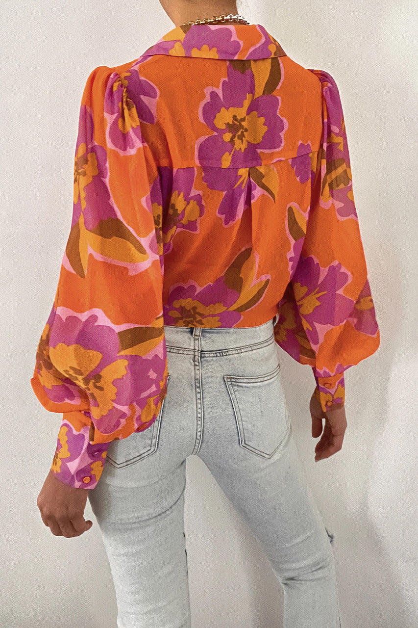 Casual Chiffon Long Sleeves Women Shirts