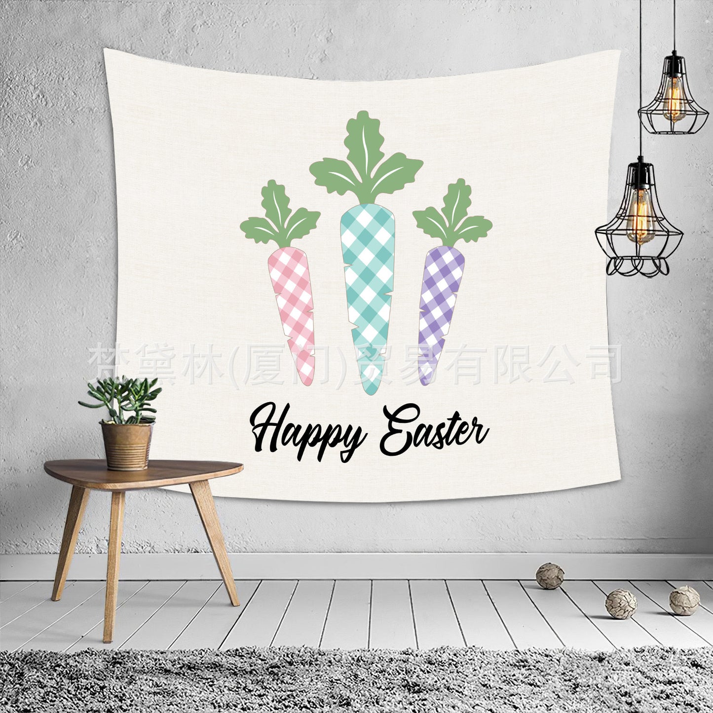 Happy Easter Day Room Wall Tapestry for Decoration