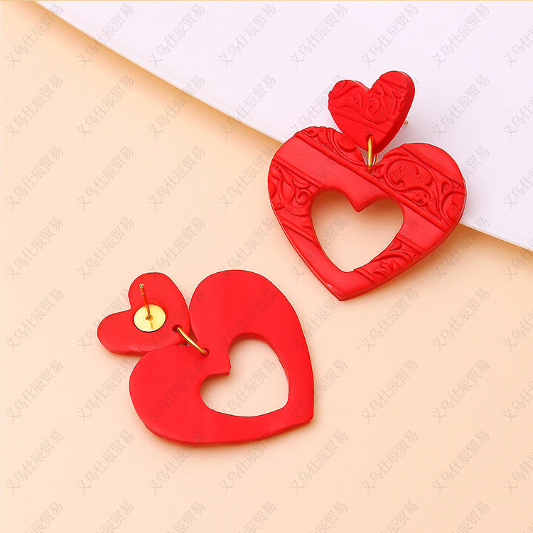 3pcs/Set Valentine's Day Sweetheart Designed Earrings for Women