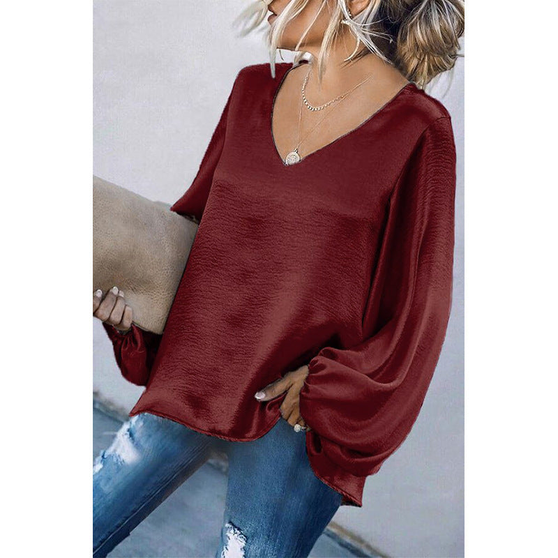 Casual Women Long Sleeves T Shirts Blouses