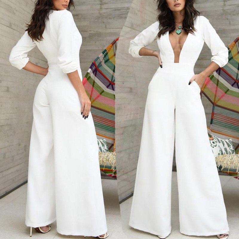 Summer Long Sleeves Sexy Overalls Jumpsuits-STYLEGOING