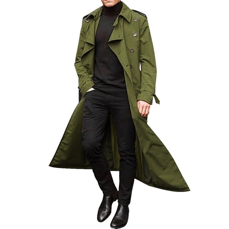 Casual Long Trenchcoat for Men