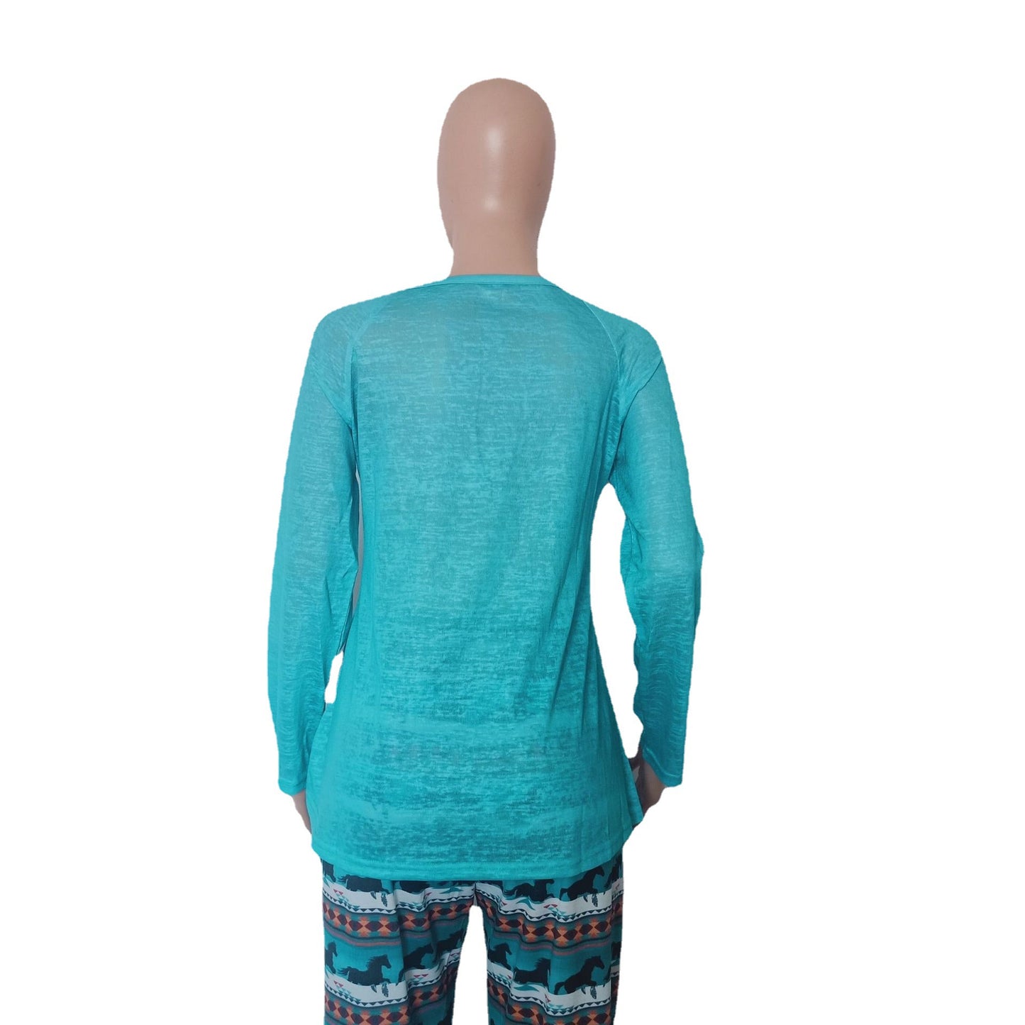 Casual Ethnic Long Sleeves T Shirts for Women