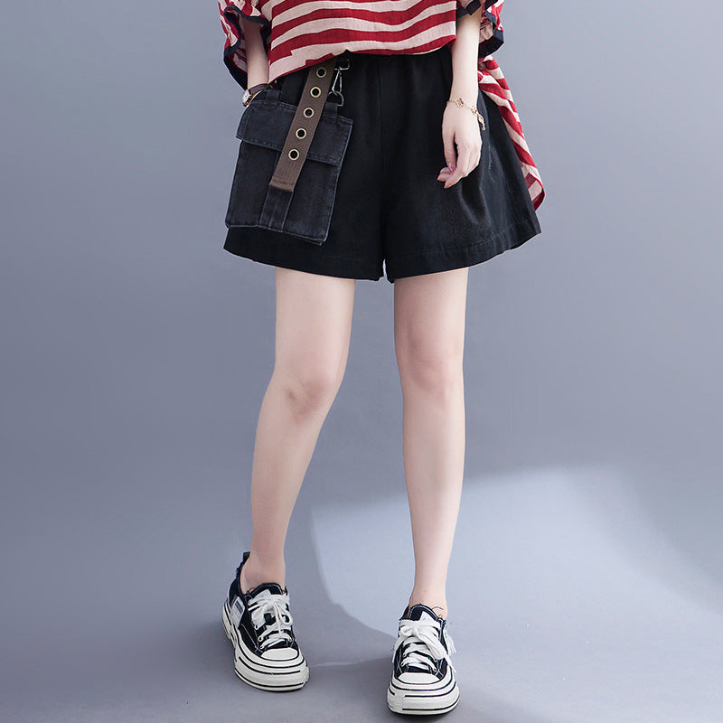 Casual Striped Summer Women Bat T Shirts and Shorts