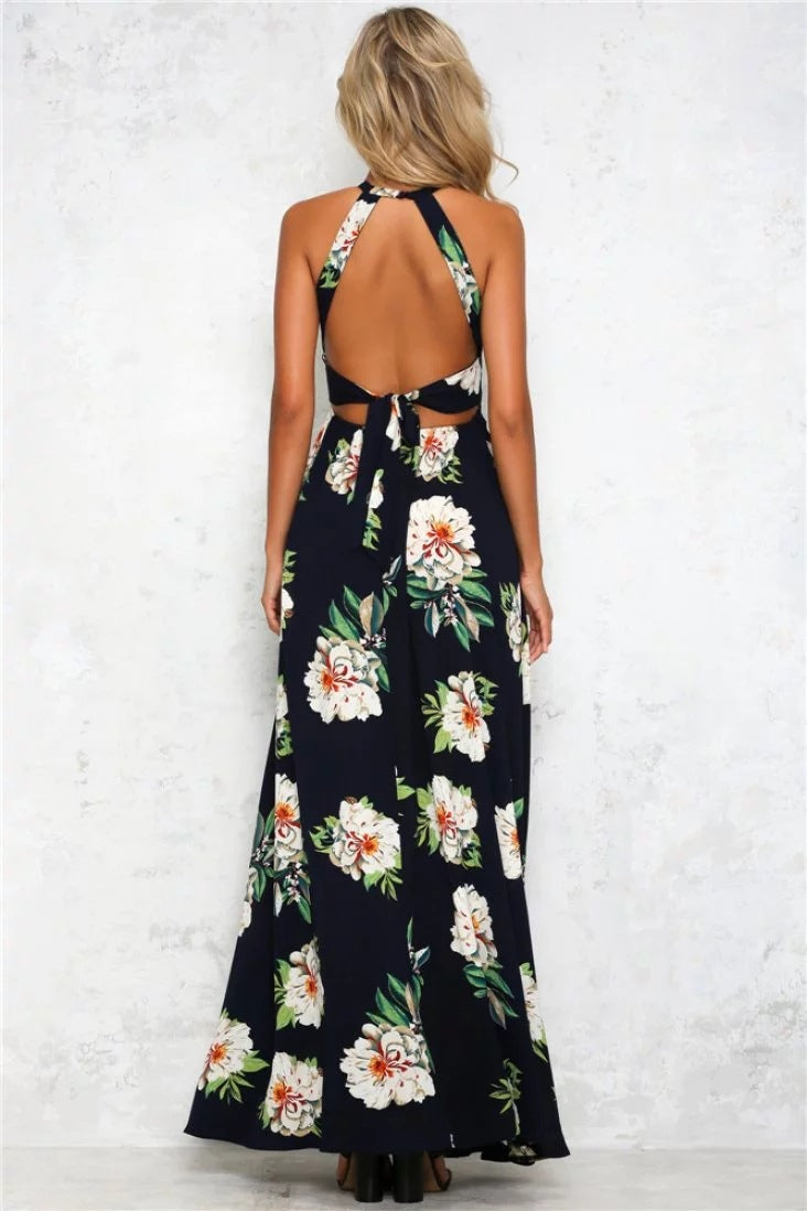 Sexy Summer Chiffon High Waist Beach Long Dresses