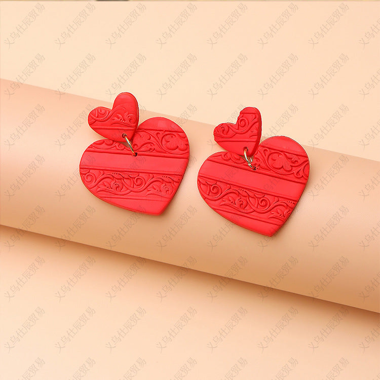 3pcs/Set Valentine's Day Sweetheart Designed Earrings for Women