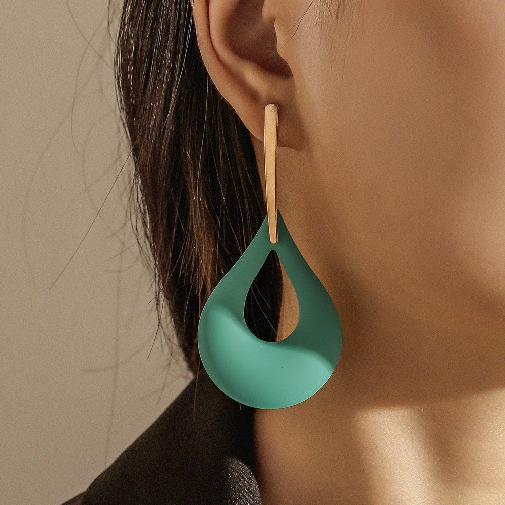 Fashion Geometry Design Women Drop Earrings