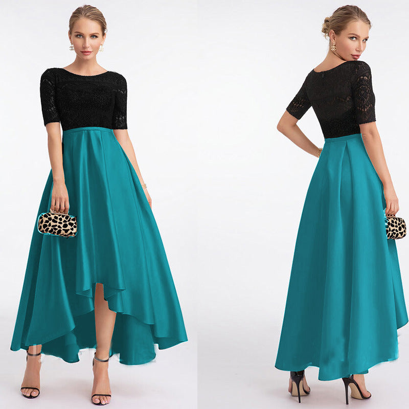 Elegant Asymmetrical Lace Party Dresses