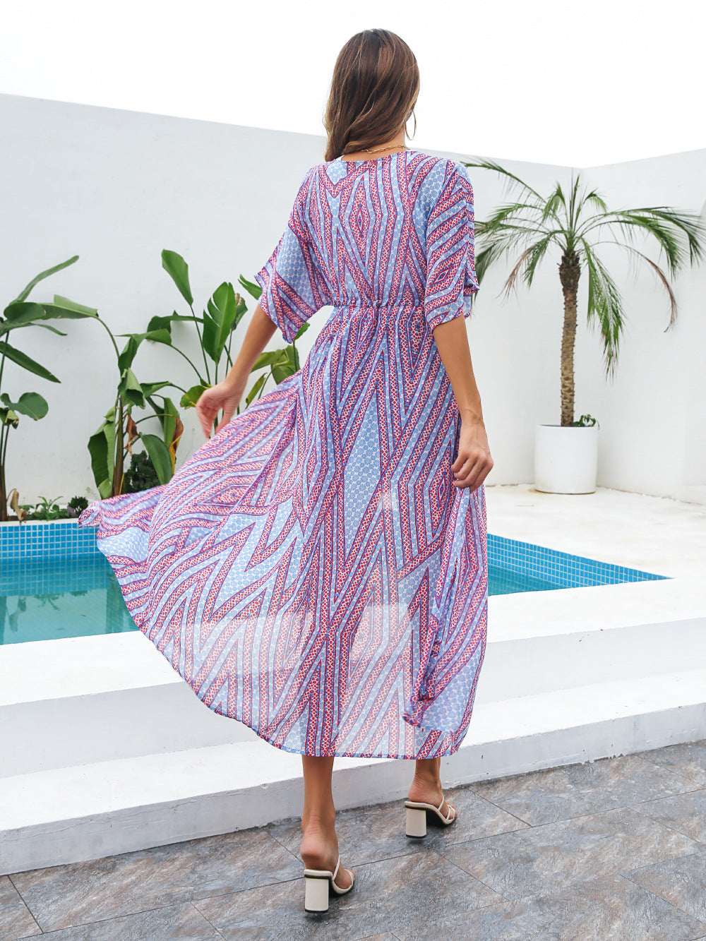 Summer Lace Up Sun Proof Long Cover Ups