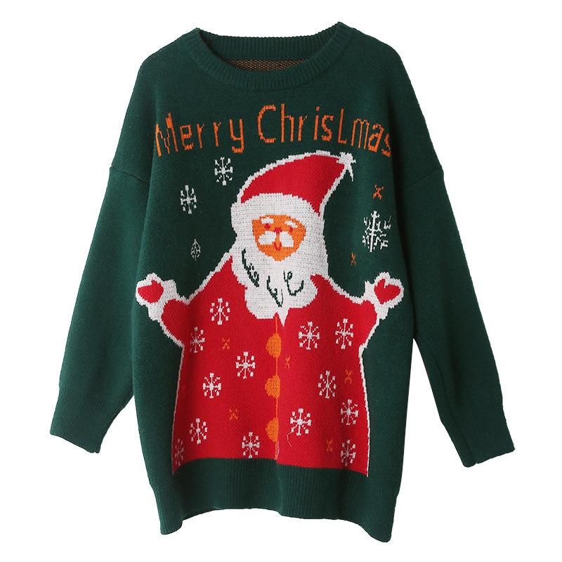 Christmas Casual Round Neck His-and-hers Knitting Sweaters