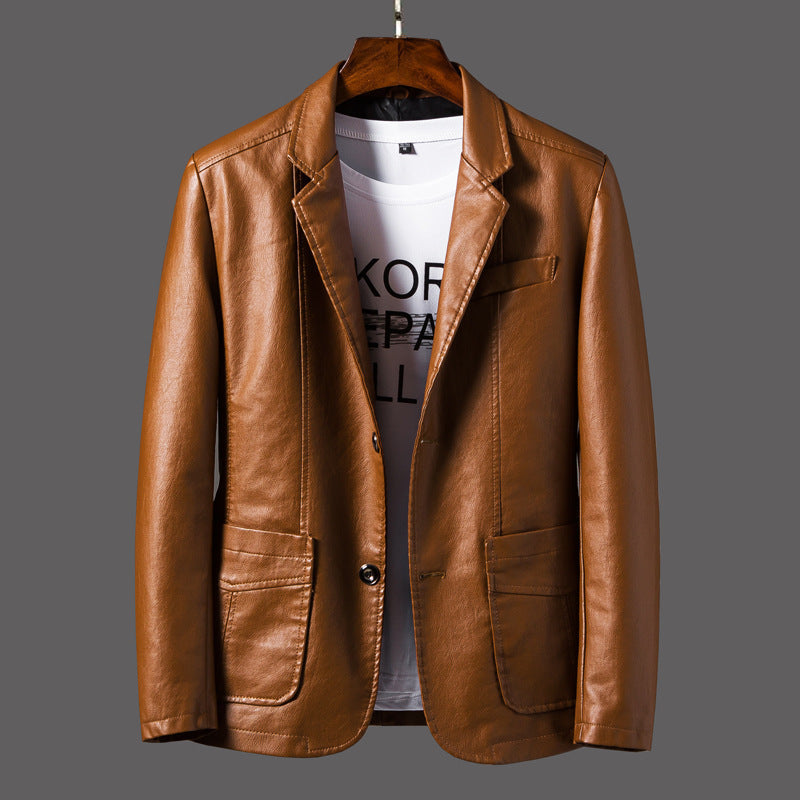 Men's Pu Leather Motorcycle Jacket