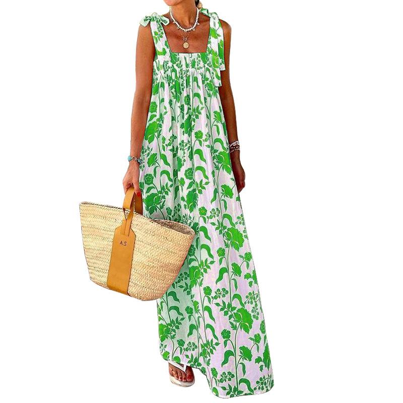 Summer Straps Holiday Long Dresses-STYLEGOING