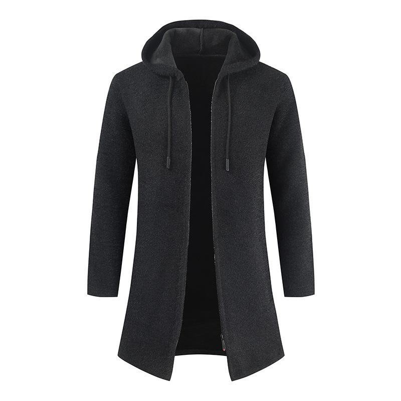 Fall Men Knitting Hoodies Cardigan Overcoat