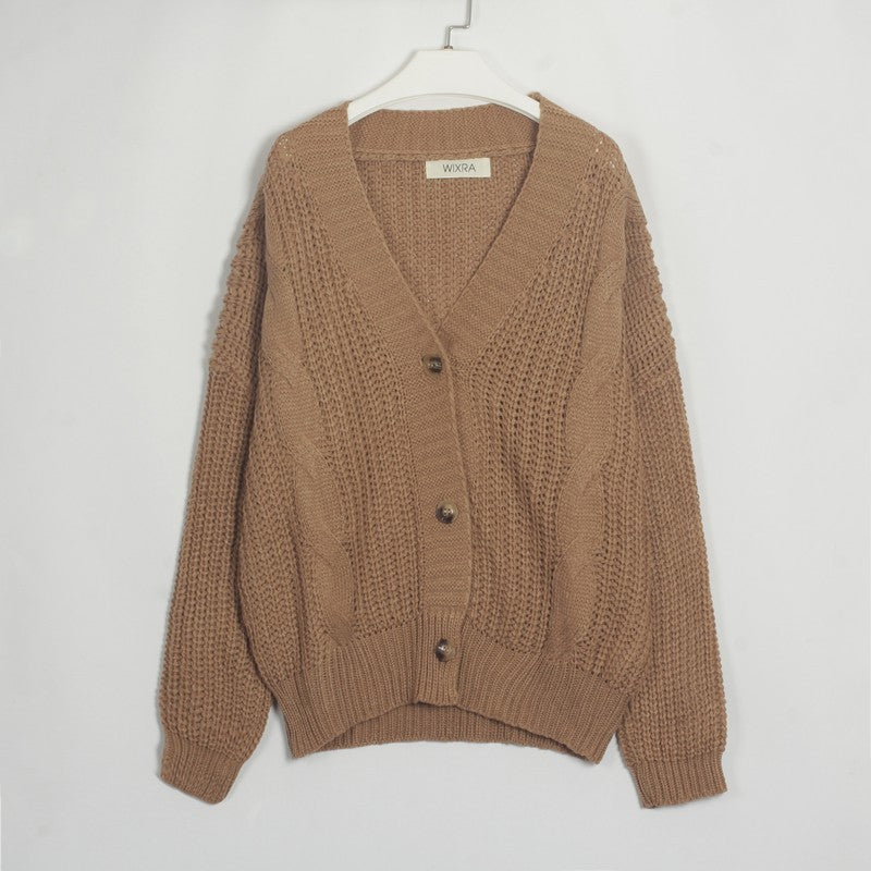 Women Button Knitted Cardigans