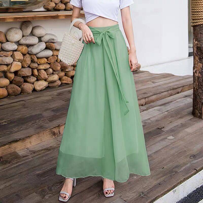 Summer High Waist Wide Legs Pants for Women