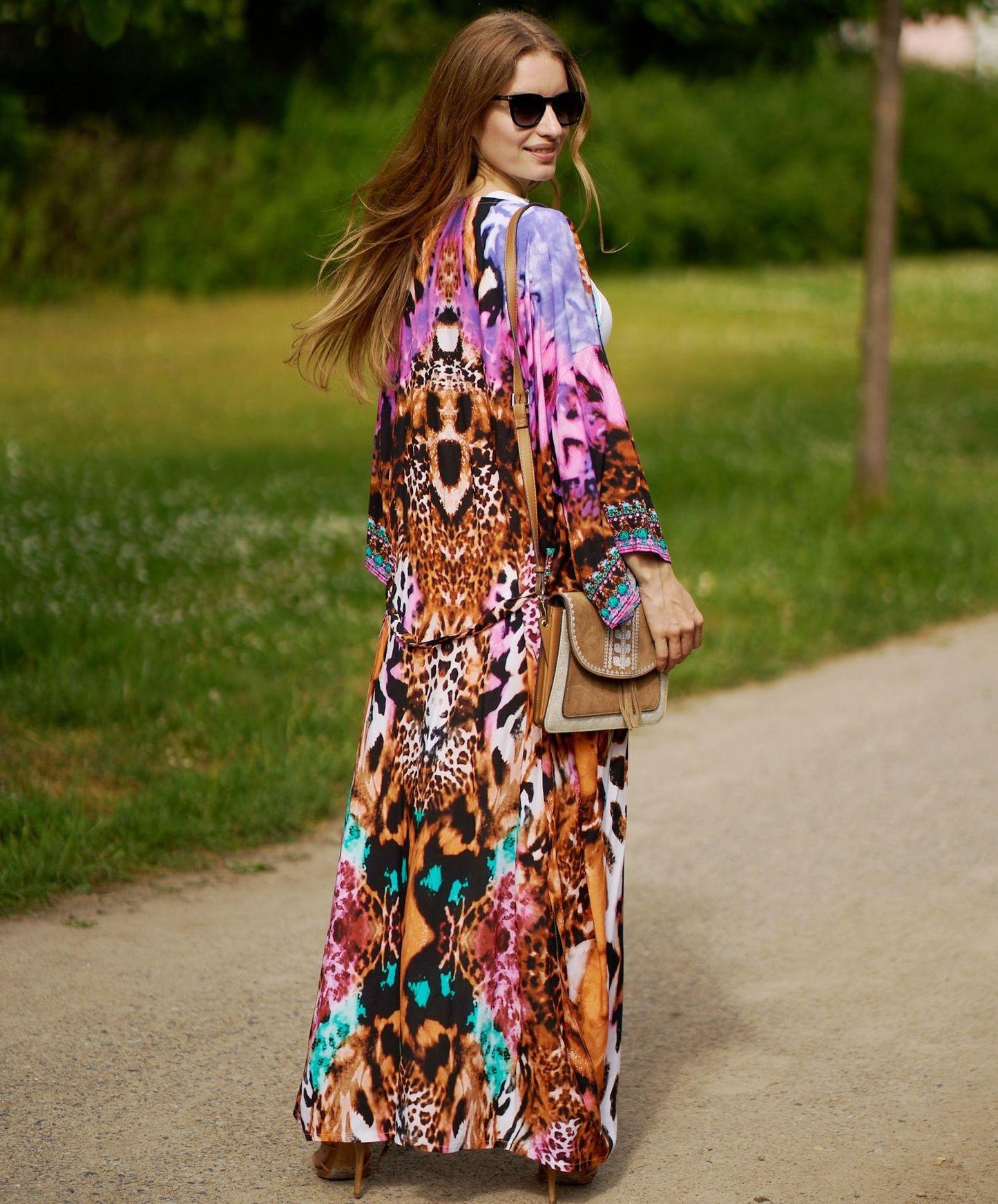 Summer Leopard Beachwear Cover Up Dresses