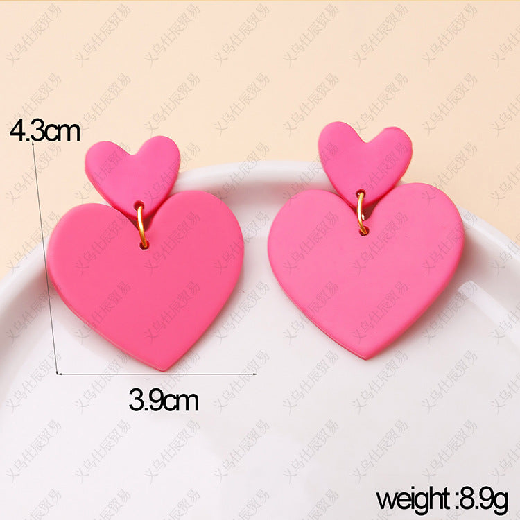 3pcs/Set Valentine's Day Sweetheart Designed Earrings for Women