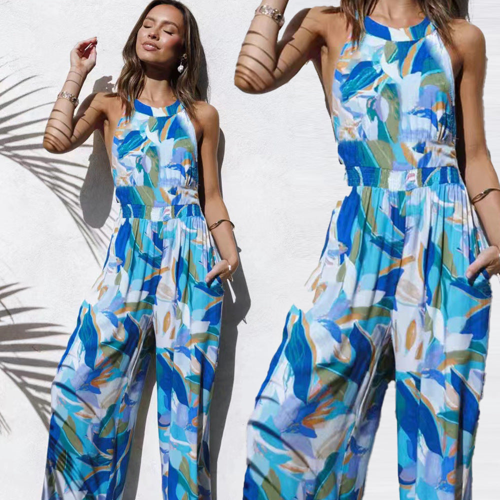 Sexy Summer Beach Loose Jumpsuits