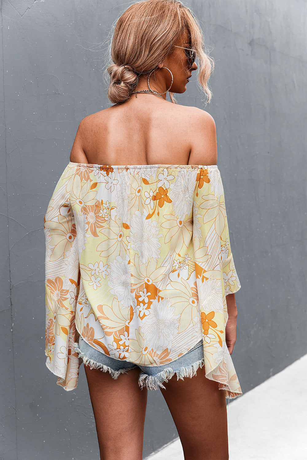 Sexy Off The Shoulder Trumpet Women Blouses