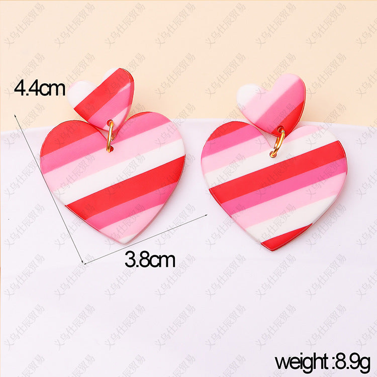 3pcs/Set Valentine's Day Sweetheart Designed Earrings for Women