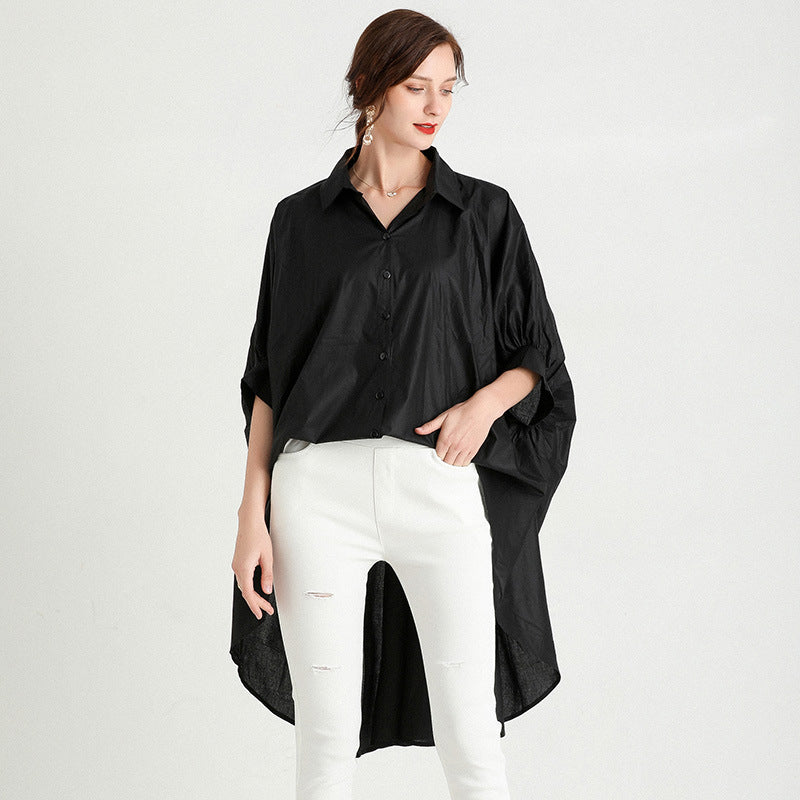 Casual Asymmetrical Plus Sizes Women Shirts Blouses