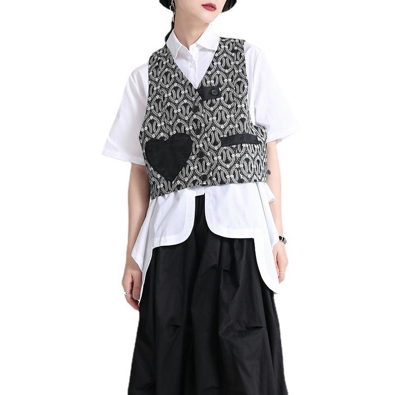 Fashion Vintage Women Sweetheart Design Vest